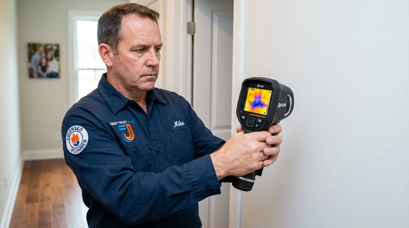 Thermal imaging leak detection by Johns Plumbing LLC in McMinnville
